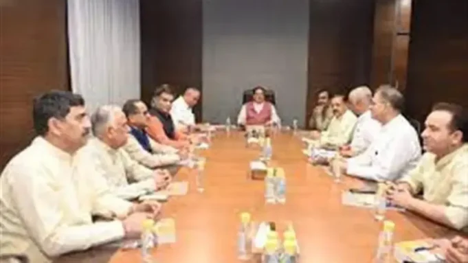 Party representatives from JK engage in strategic political talks with the central leadership of the BJP