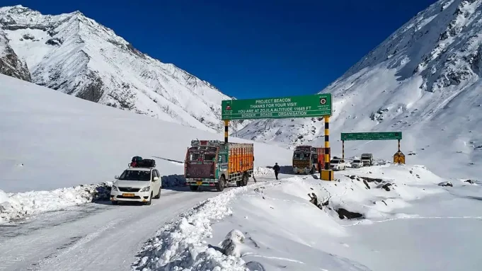 The National Highway via Srinagar and Leh is closed due to new snowfall